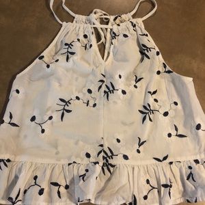 Halter top with flowers